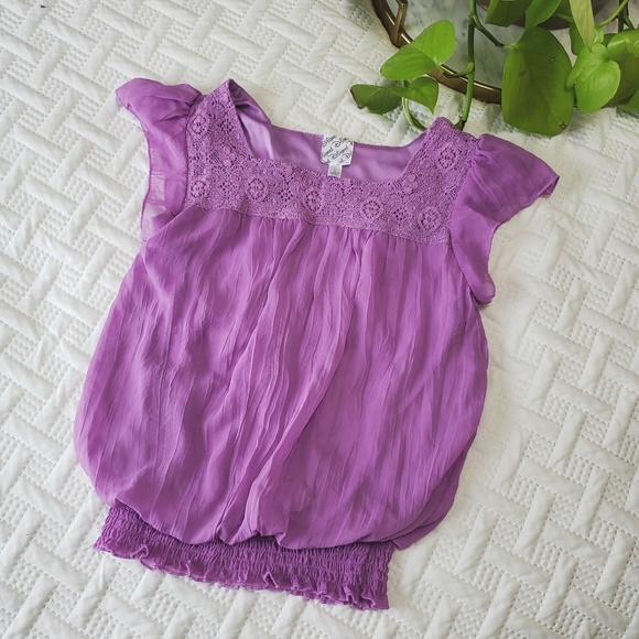Disney Other - Sold Elsewhere - Girls Purple Top